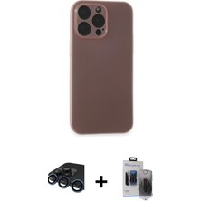 BUTİMAR'S iPhone 15 Pro Max Atlas Minimal Prime - Siyah Vanessa Magic Hayalet Cam + Lacivert Raze Metal Kamera Lens