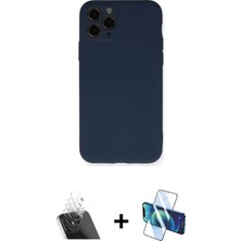 BUTİMAR'S iPhone 11 Pro Ahenk Serisi - Siyah 3D Antistatik Seramik Nano Ekran Koruyucu + Şeffaf Kamera Lens Koruma Cam