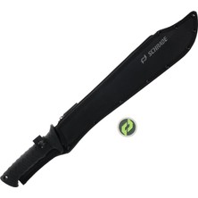 Schrade Delta Sınıfı Decimate Testere Sırtlı Bıçak, 3CR13 Paslanmaz Çelik ve Tpr Saplı, Açık Hava Hayatta Kalma Bıçağı, Kamp ve Avcılık Için