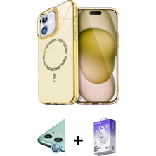 BUTİMAR'S iPhone 12 Kıvılcım Form Prime - Siyah Bilvis 5in1 3D Magic Cam Ekran Koruyucu + Mavi Raze Metal Kamera Lens