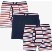 Penti Erkek Renkli Retro Checks Çoklu Boxer