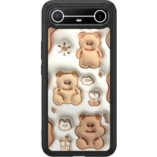 Aksel Kılıf Tecno Spark Slim 5g Uyumlu Baskılı, Mat Siyah,yumuşak Silikon, Koruyucu,şok Emici Kapak,kılıf