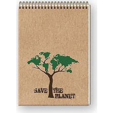 Kitabevimden Keskin Color Bloknot Spiralli Planet 20X28 100 Yp Düz 143310-99