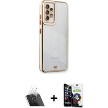 BUTİMAR'S Galaxy A53 5g Çekirdek Klasik Serisi - Şeffaf Temperli Cam Ekran Koruyucu + Şeffaf Kamera Lens Koruma Cam