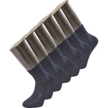 Türen Erkek Düz Yarım Soket Çorap 6'lı Paket 9102/LACIVERT