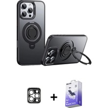 BUTİMAR'S iPhone 16 Pro Max Zirve Çizgi Prime - Siyah Bilvis 5in1 5d Magic Hayalet Cam Ekran Koruyucu + Gümüş Pvd Metal Kamera Lens