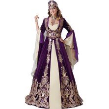 Ceyyiz Bindallı Kına Elbisesi 5 Parça Menekşe