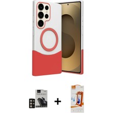 BUTİMAR'S Galaxy S24 Ultra Kozmos Form Özel Seri - Siyah Autokit 5in1 Fiber Polymer Nano Ekran Koruyucu + Gold Pvd Metal Kamera Lens