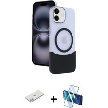 BUTİMAR'S iPhone 11 Kozmos Form Özel Seri - Siyah 3D Antistatik Cam Ekran Koruyucu + Pembe Renkli Kamera Lens Koruma Cam