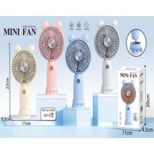 baytoptan Taşınabilir Şarjlı El Fanı Masa Üstü Telefon Tutmalı