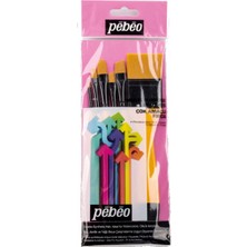 Kitabevimden Pebeo Fırça Seti Düz Kesik Kısa Saplı No:0-2-4-10-12-18 6 Lı Set-3