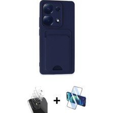 BUTİMAR'S Redmi Note 13 Pro 4g Vadi Çizgi Prime - Siyah 3D Antistatik Seramik Nano Ekran Koruyucu + Şeffaf Kamera Lens Koruma Cam