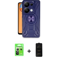 BUTİMAR'S Redmi Note 13 Pro 5g Nova Yansıma Prime - Siyah 6d Antistatik Mat Seramik Hayalet Nano Ekran Koruyucu + Gümüş Raze Metal Kamera Lens