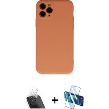 BUTİMAR'S iPhone 11 Pro Ahenk Serisi - Siyah 3D Antistatik Seramik Nano Ekran Koruyucu + Şeffaf Kamera Lens Koruma Cam
