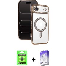 BUTİMAR'S iPhone 17 Air Zirve Doku Prime - Siyah Bilvis 5in1 3D Magic Cam Ekran Koruyucu + Siyah Raze Metal Kamera Lens