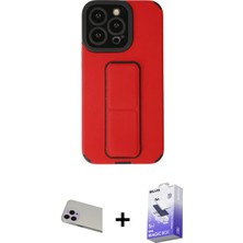 BUTİMAR'S iPhone 13 Pro Max Çekirdek Yansıma - Siyah Bilvis 5in1 5d Magic Hayalet Cam Ekran Koruyucu + Mor Rainbow Kamera Lens Koruma Cam