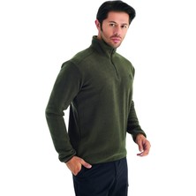 Crozwise Polar Yarım Fermuarlı Sweat Kahve Tonu