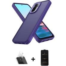 BUTİMAR'S Redmi Note 10 Pro Atlas Form - Siyah 6d Antistatik Mat Seramik Hayalet Nano Ekran Koruyucu + Şeffaf Kamera Lens Koruma Cam