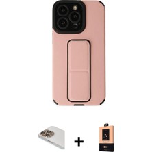 BUTİMAR'S iPhone 13 Pro Max Çekirdek Yansıma - Şeffaf Maxco Cam Ekran Koruyucu + Gold Pers Alüminyum Kamera Lens