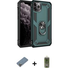 BUTİMAR'S iPhone 11 Pro Max Ahenk Klasik Koleksiyonu - Siyah Joko Magic 5d Hayalet Cam + Gold Metal Kamera Lens Koruma Cam