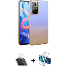 BUTİMAR'S Redmi Note 11 Pro Kıvılcım Minimal Özel Seri - Siyah 3D Antistatik Seramik Nano Ekran Koruyucu + Şeffaf Kamera Lens Koruma Cam