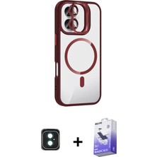 BUTİMAR'S iPhone 16 Yadigar Asil Koleksiyonu - Siyah Bilvis 5in1 5d Magic Hayalet Cam Ekran Koruyucu + Yeşil Pvd Metal Kamera Lens