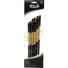 Kitabevimden Rich Yeni Seri 02 Kedi Dili 6 Lı Fırça Set 6 11220