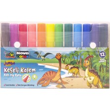 Kitabevimden Nova Color Keçeli Kalem 12 Li Jumbo NC-874