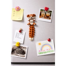 Printifya Sevimli Köpek Manyetik Buzdolabı Süsü – Eklemli 3D Baskı Magnet