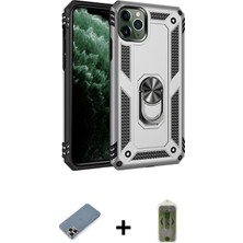 BUTİMAR'S iPhone 11 Pro Max Ahenk Klasik Koleksiyonu - Siyah Joko Magic 5d Hayalet Cam + Gold Metal Kamera Lens Koruma Cam