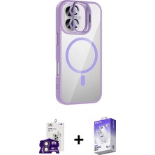 BUTİMAR'S iPhone 16 Yadigar Asil Koleksiyonu - Siyah Bilvis 5in1 3D Magic Cam Ekran Koruyucu + Pembe Bilvis Titan Kamera Lens