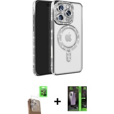 BUTİMAR'S iPhone 16 Pro Max Zirve Doku Prime - Şeffaf 360 Full Body Arka Koruyucu + Çöl Titanyum Raze Metal Kamera Lens