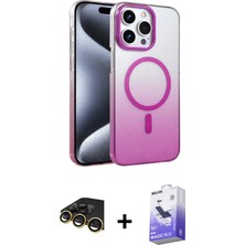 BUTİMAR'S iPhone 14 Pro Max Ahenk Doku Özel Seri - Siyah Bilvis 5in1 5d Magic Hayalet Cam Ekran Koruyucu + Gold Raze Metal Kamera Lens