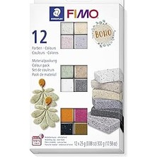 SHC4200 Staedtler Fimo 8013 C12-5 Set Modelleme Kili Fımo Effect Boho Renkler