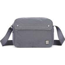 Smart Bags Smart Yatay Model Su Geçirmez Ayarlanabilir Uzun Askılı Erkek Günlük Omuz Çantası Gri