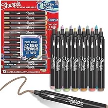 SHC4200 Sharpie Akrilik, Doğa Tonları,yuvarlak UÇ,12LI Bl