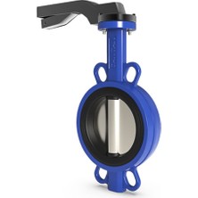 Nse Wafer Sfero Gövde 304 Paslanmaz Klapeli Epdm Contalı Kollu Kelebek Vana