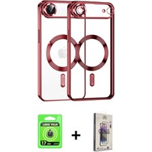 BUTİMAR'S iPhone 17 Air Nova Işık Özel Seri - Siyah Bilvis 3D Cam Ekran Koruyucu + Gold Raze Metal Kamera Lens