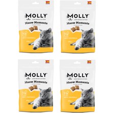 Molly Meow Moments Anti Hairball Tüy Yumağı Önleyici Kedi Ödül Maması 60 Gr. x 4 Adet