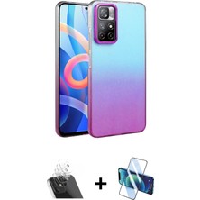 BUTİMAR'S Redmi Note 11 Pro Kıvılcım Minimal Özel Seri - Siyah 3D Antistatik Seramik Nano Ekran Koruyucu + Şeffaf Kamera Lens Koruma Cam