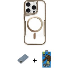 BUTİMAR'S iPhone 11 Pro Max Yadigar Klasik Özel Seri - Siyah 18D Cam Ekran Koruyucu + Açık Yeşil Metal Kamera Lens Koruma Cam