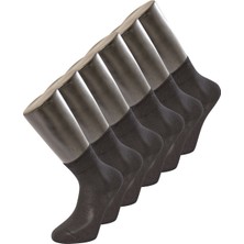 Türen Erkek Düz Yarım Soket Çorap 6'lı Paket 9102/SIYAH