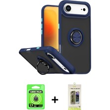 BUTİMAR'S iPhone 17 Air Yörünge Çizgi - Siyah Joko Magic 5d Hayalet Cam + Gold Raze Metal Kamera Lens