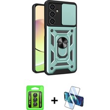 BUTİMAR'S Galaxy A15 4g Ahenk Klasik - Siyah 3D Antistatik Seramik Nano Ekran Koruyucu + Siyah Raze Metal Kamera Lens