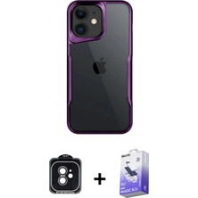 BUTİMAR'S iPhone 11 Akış Çizgi Koleksiyonu - Siyah Bilvis 5in1 5d Magic Hayalet Cam Ekran Koruyucu + Siyah Pvd Metal Kamera Lens