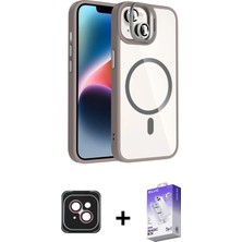 BUTİMAR'S iPhone 14 Yadigar Asil Koleksiyonu - Siyah Bilvis 5in1 3D Magic Cam Ekran Koruyucu + Pembe Pvd Metal Kamera Lens