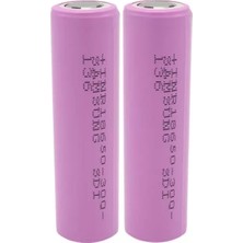 Pazarcan INR-18650 3.7 Volt 3000 Mah Li-Ion 2'li Paket Pil PM-15955
