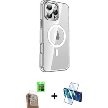 BUTİMAR'S iPhone 16 Pro Nova Doku - Siyah 3D Antistatik Cam Ekran Koruyucu + Çöl Titanyum Raze Metal Kamera Lens