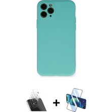 BUTİMAR'S iPhone 11 Pro Ahenk Serisi - Siyah 3D Antistatik Seramik Nano Ekran Koruyucu + Şeffaf Kamera Lens Koruma Cam