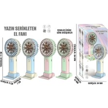 baytoptan Taşınabilir Şarjlı El Fanı Masa Üstü Telefon Tutmalı